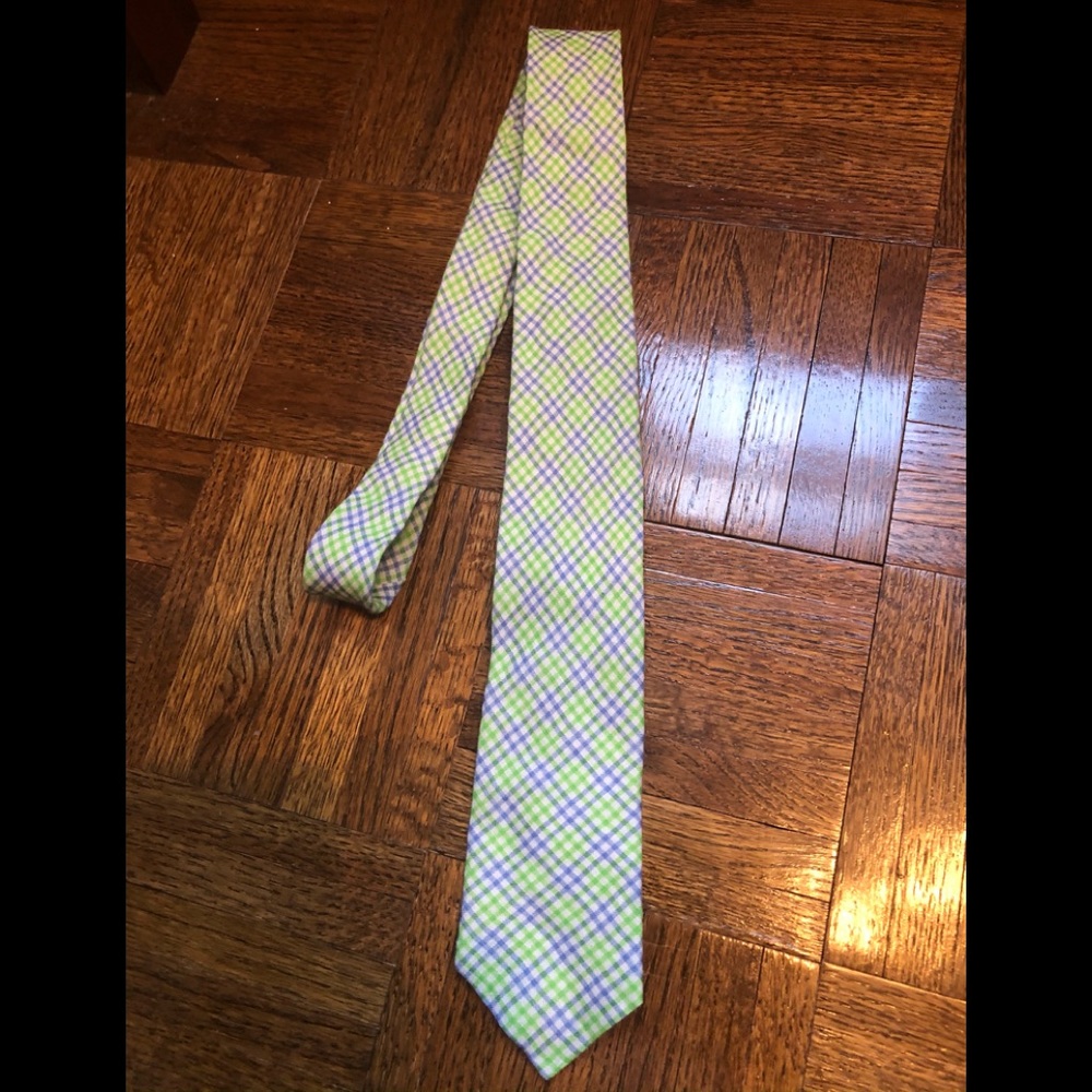 Custom Tom James Mena Gingham tie